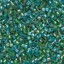Miyuki delica Beads 11/0 - Sparkling lined aqua fresco mix DB-984